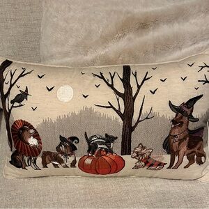 Pier 1 Decorative Pillow with Halloween Dogs